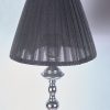 Coppia di Lampade da Tavolo Lucky Collection – Metallo Cromato e Paralume Nero - immagine 2