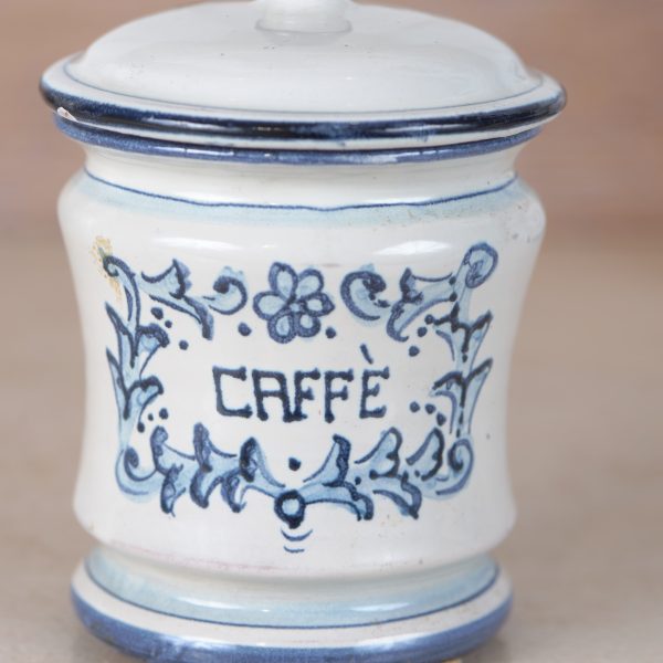 Vasetto porta caffè, con coperchio