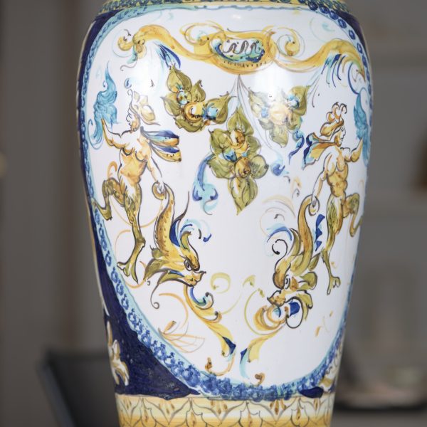 Vaso toscano deco blu