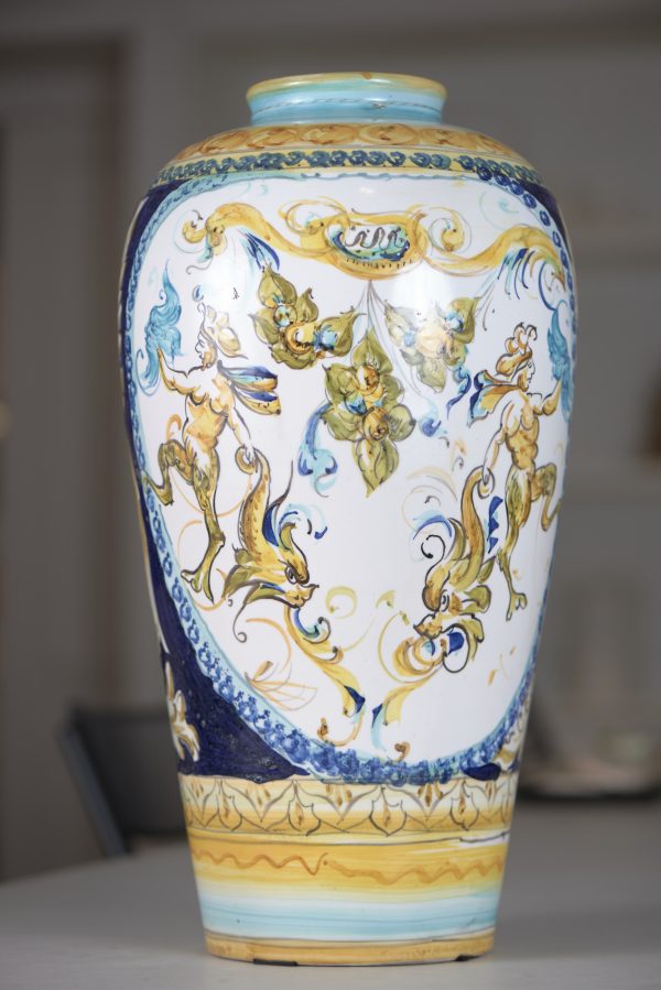 Vaso toscano deco blu