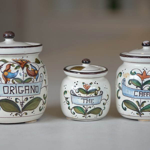 serie 3 barattoli "Origano" "The" "caffè" - Causarano