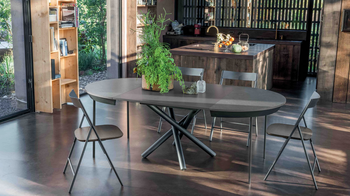 Tavolo tondo Altacom mod. Fahrenheit Round - ordinabile in varie misure e finiture * - immagine 12