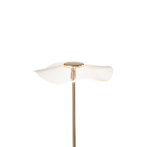 Lampada Da Tavolo Led Fiore Metallo/Plastica Oro Small