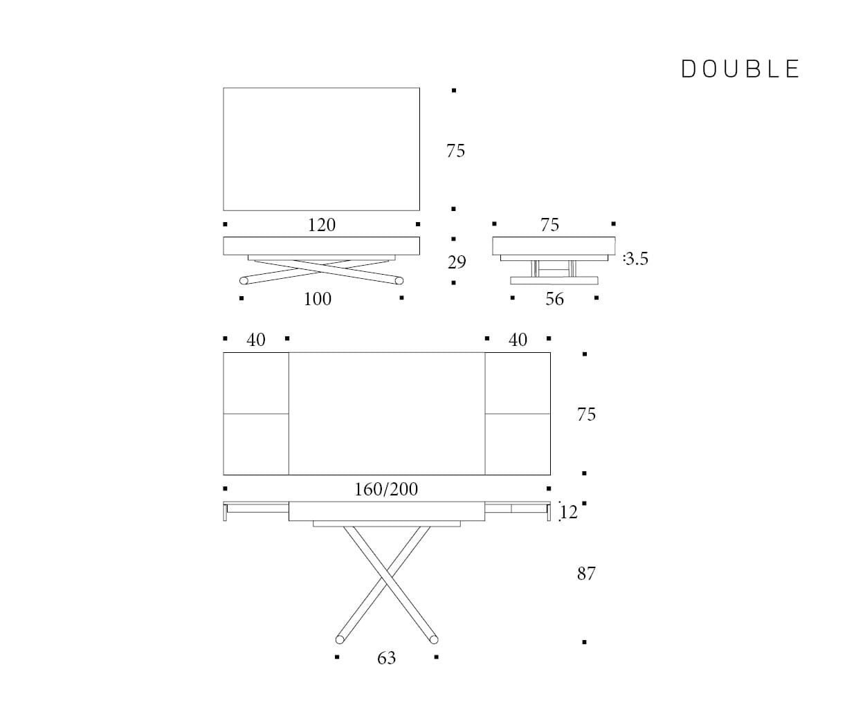tavolo Altacom Double (ordinabile) - immagine 5