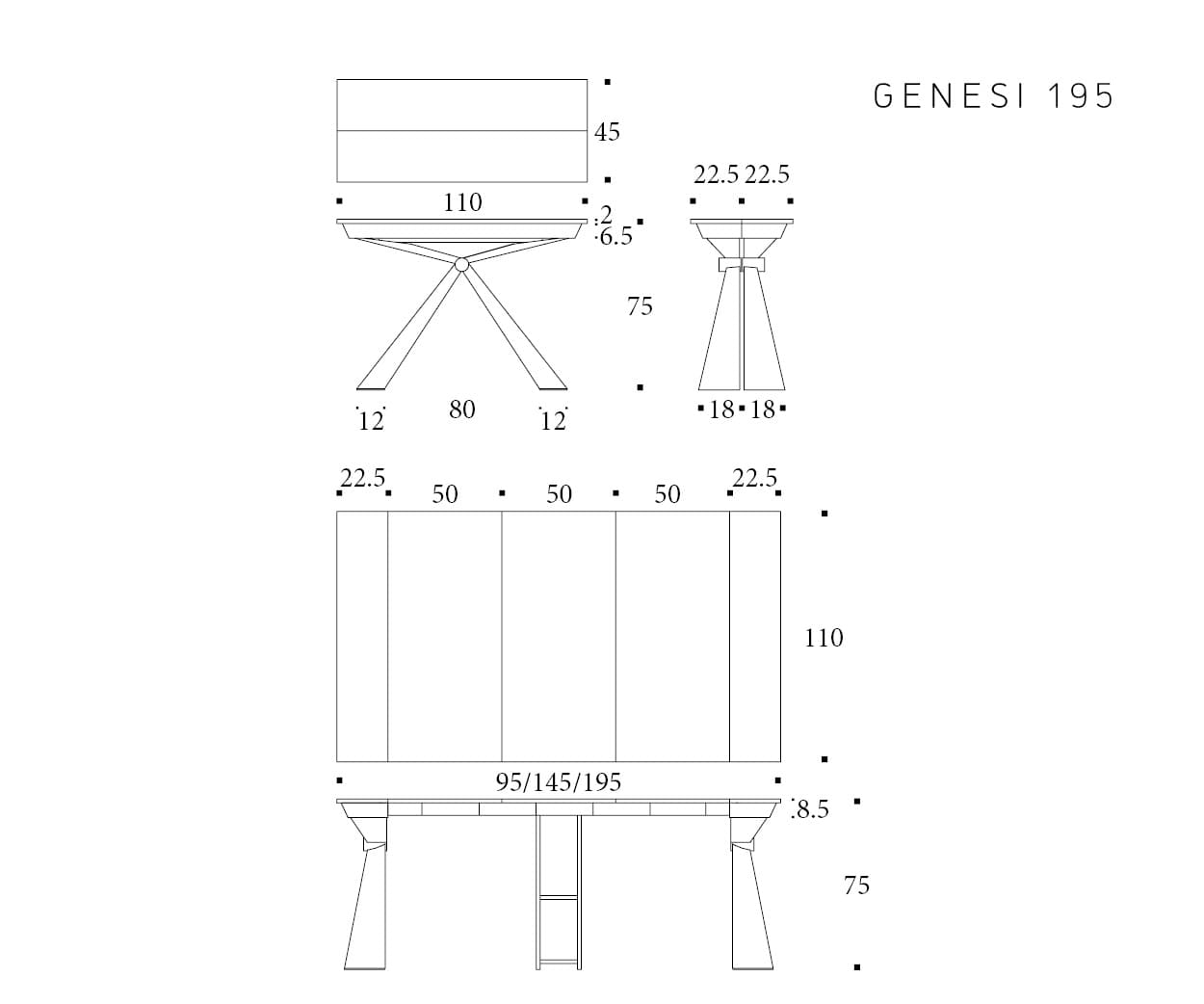 Consolle Genesi - fissa o allungabile- Altacom - immagine 4