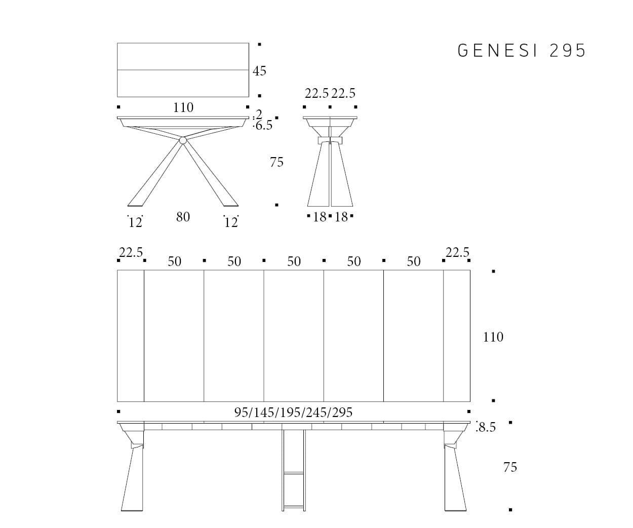 Consolle Genesi - fissa o allungabile- Altacom - immagine 3