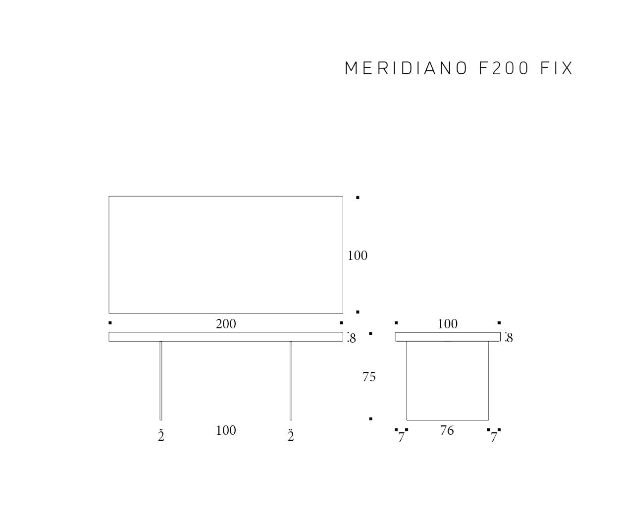 tavolo da pranzo Altacom mod Meridiano - ordinabile in varie misure e finiture - immagine 8