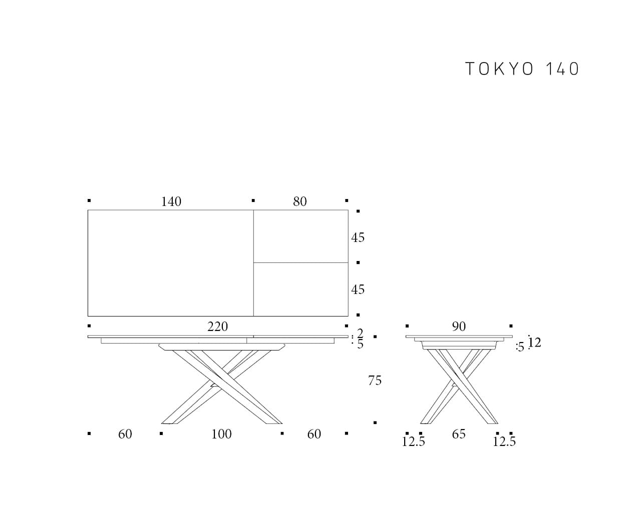 tavolo da pranzo Altacom Tokyo (ordinabile) - immagine 12