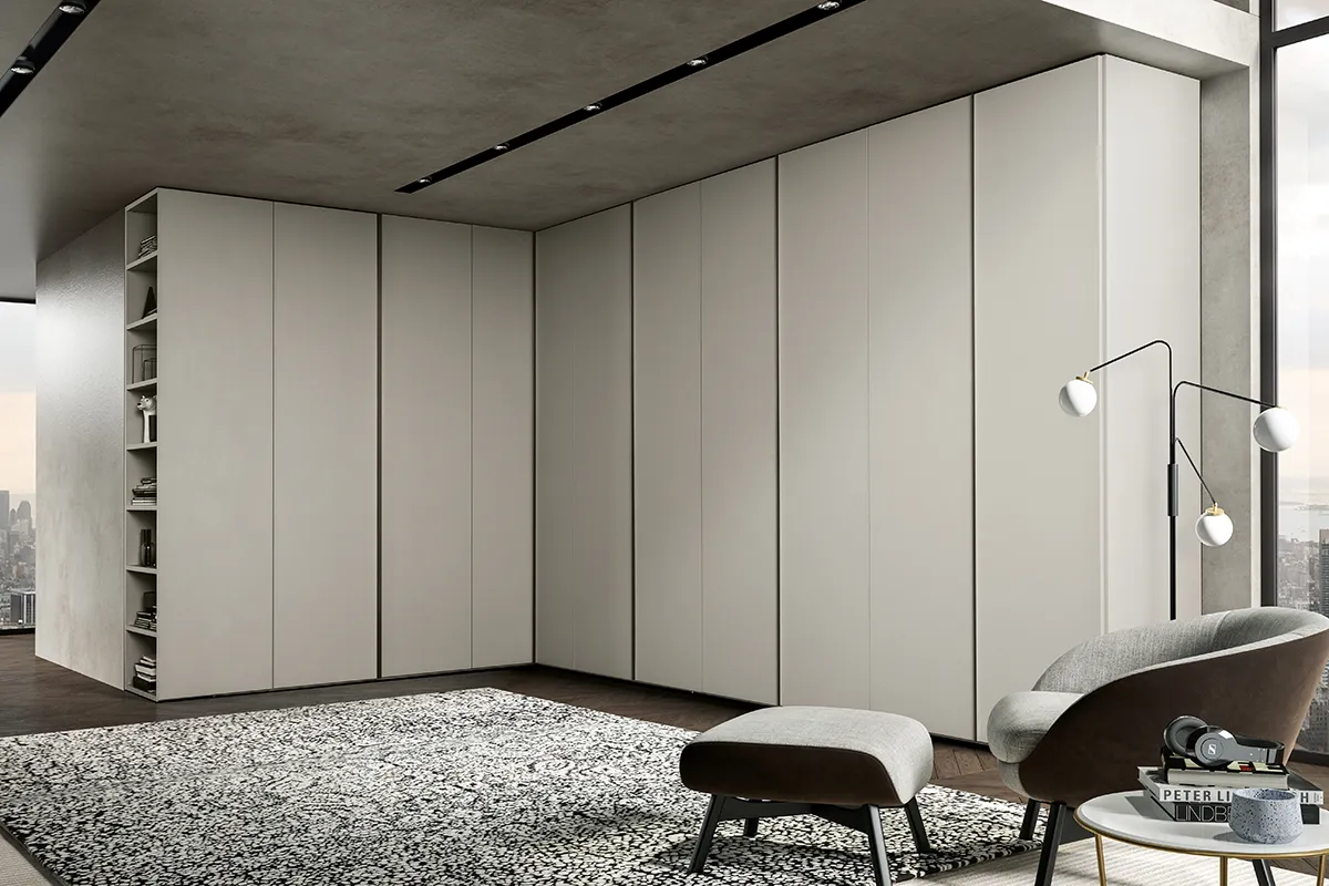 Armadio angolare ad anta battente | Adok | Sistema Intermezzo