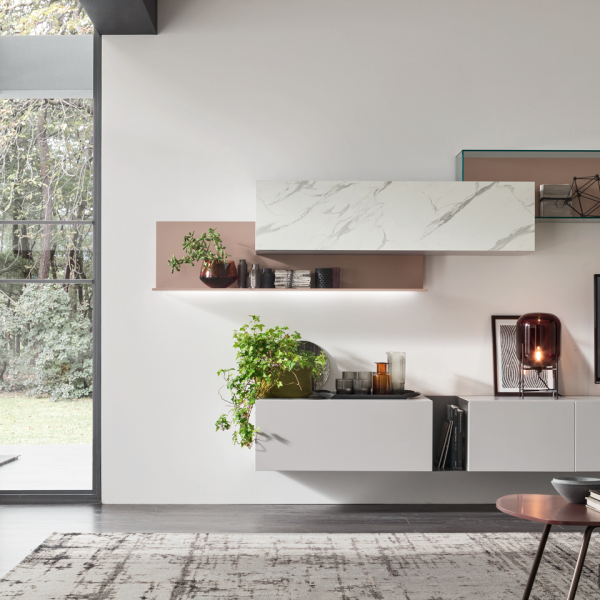 Parete Attrezzata Seta/Unix SU2107 – Maronese ACF