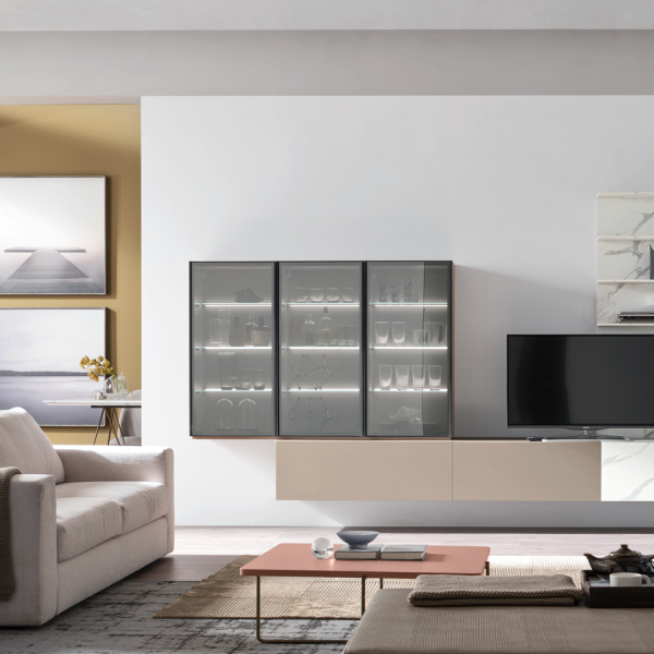 Parete Attrezzata Seta/Unix SU2108 – Maronese ACF