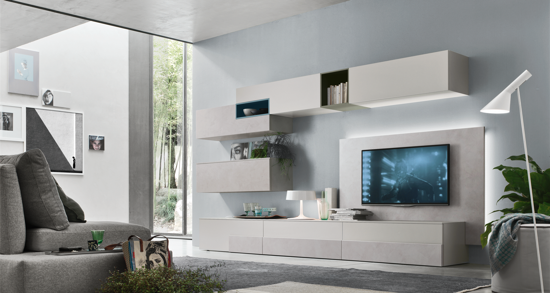 Parete Attrezzata Seta/Unix SA2213 – Maronese ACF - immagine 2