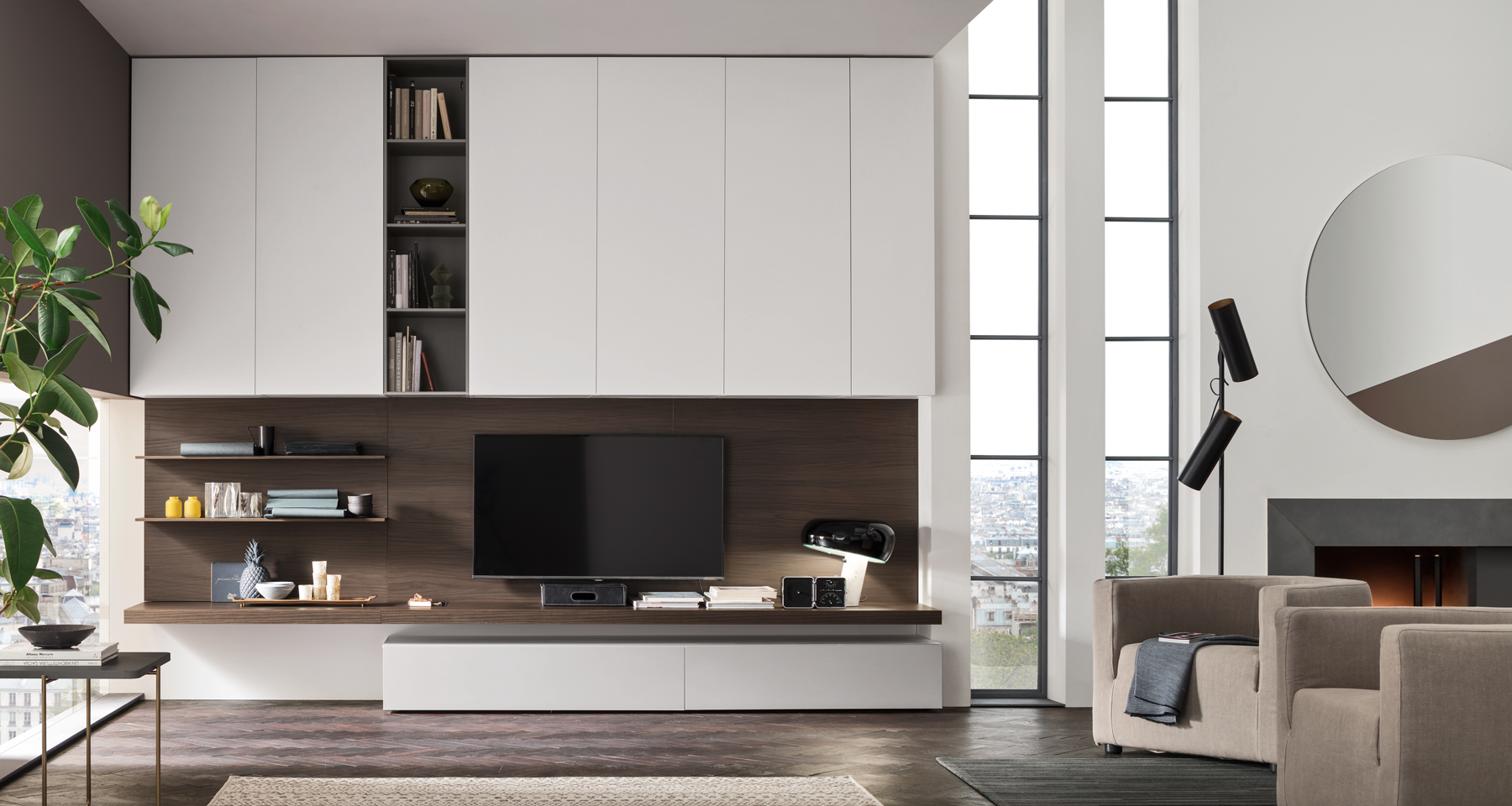 Parete Attrezzata Seta SU2116 – Maronese ACF