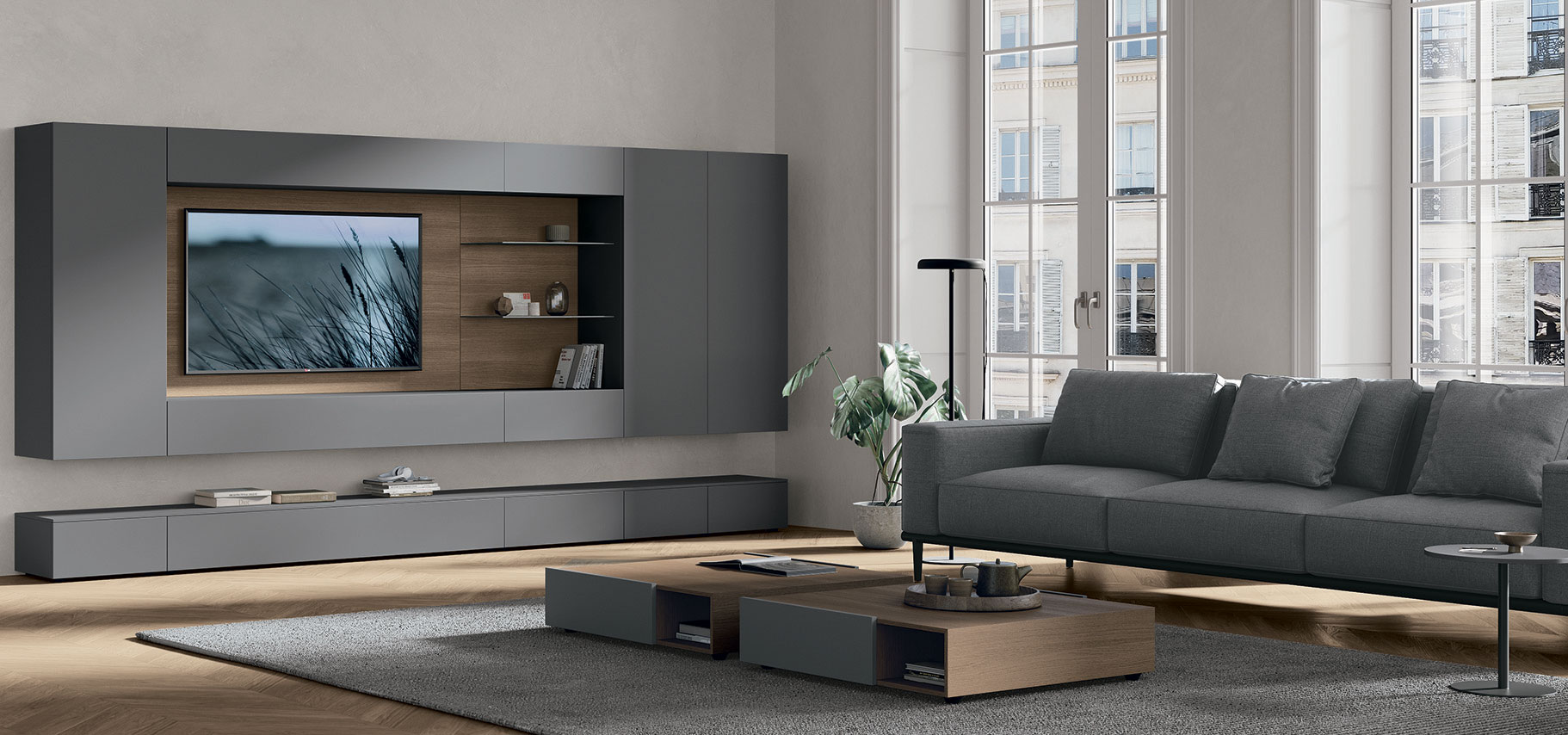 Parete attrezzata Atlante AT143 - Tomasella