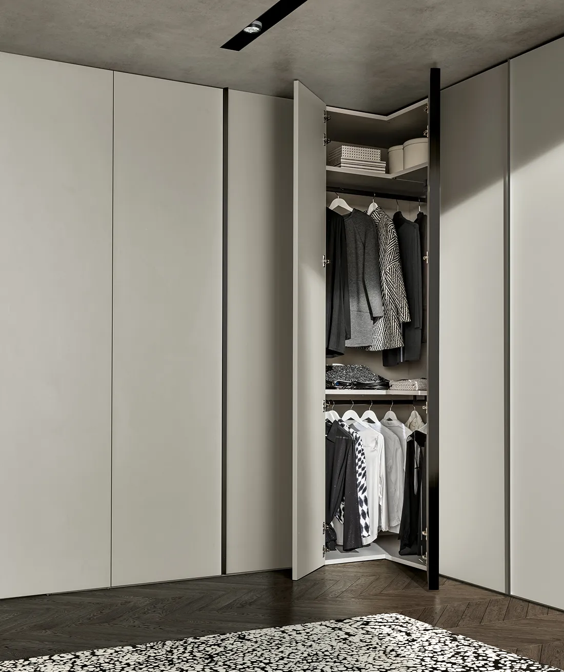 Armadio angolare ad anta battente | Adok | Sistema Intermezzo - immagine 2