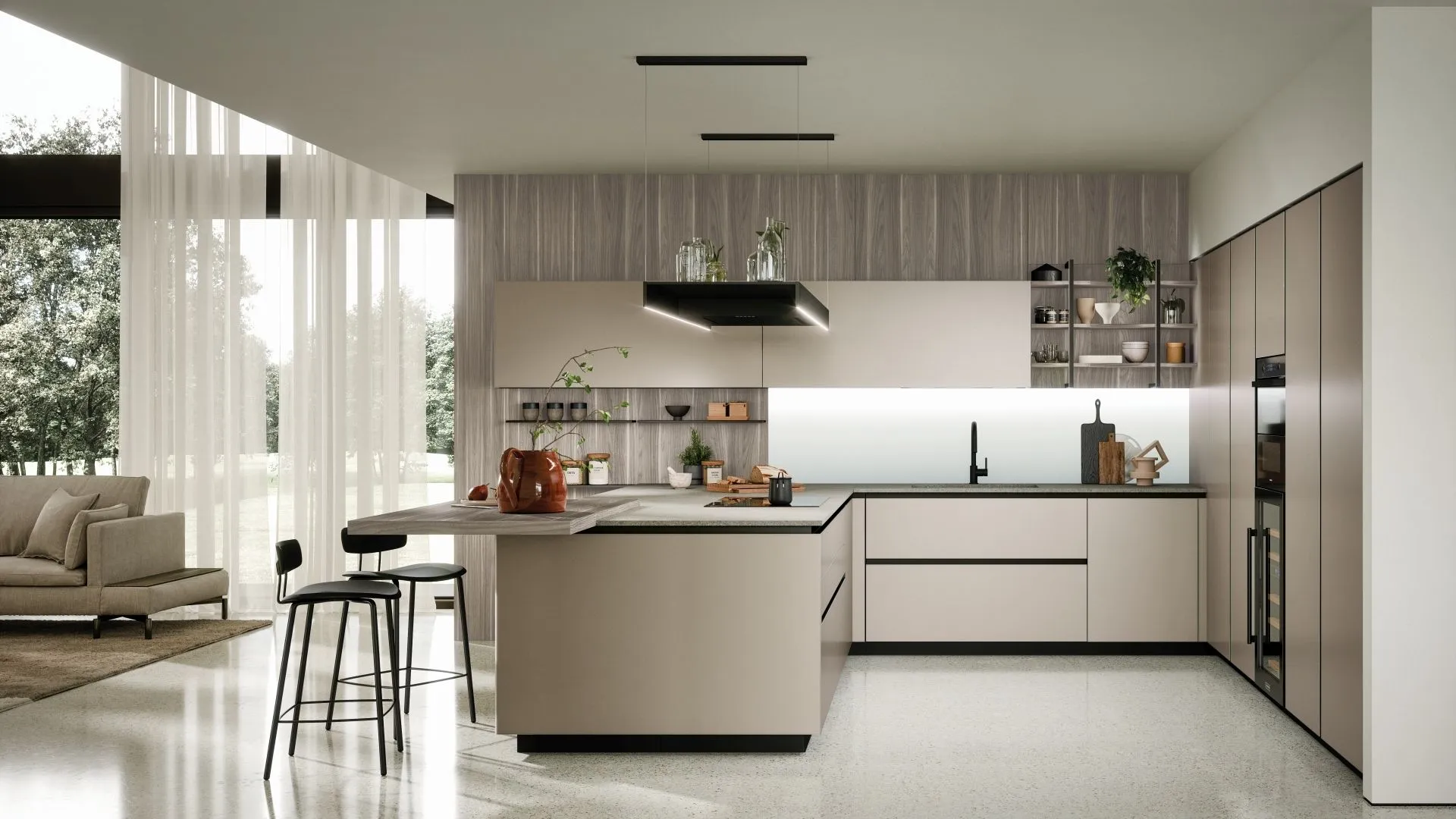 cucina moderna mod. Aria Tech 04 - Forma Cucine - immagine 2