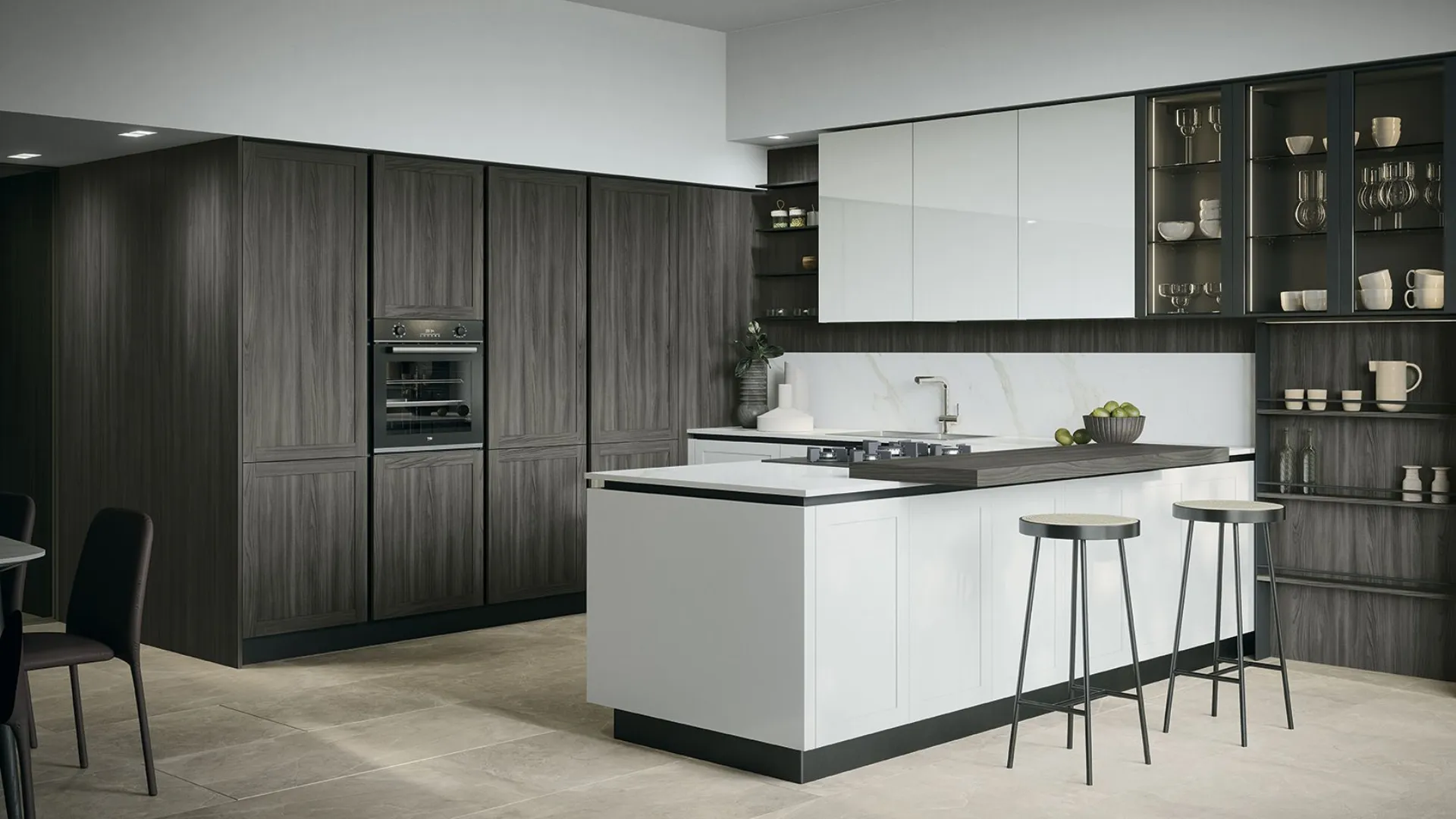 Cucina contemporanea mod. River 01 – Forma Cucine