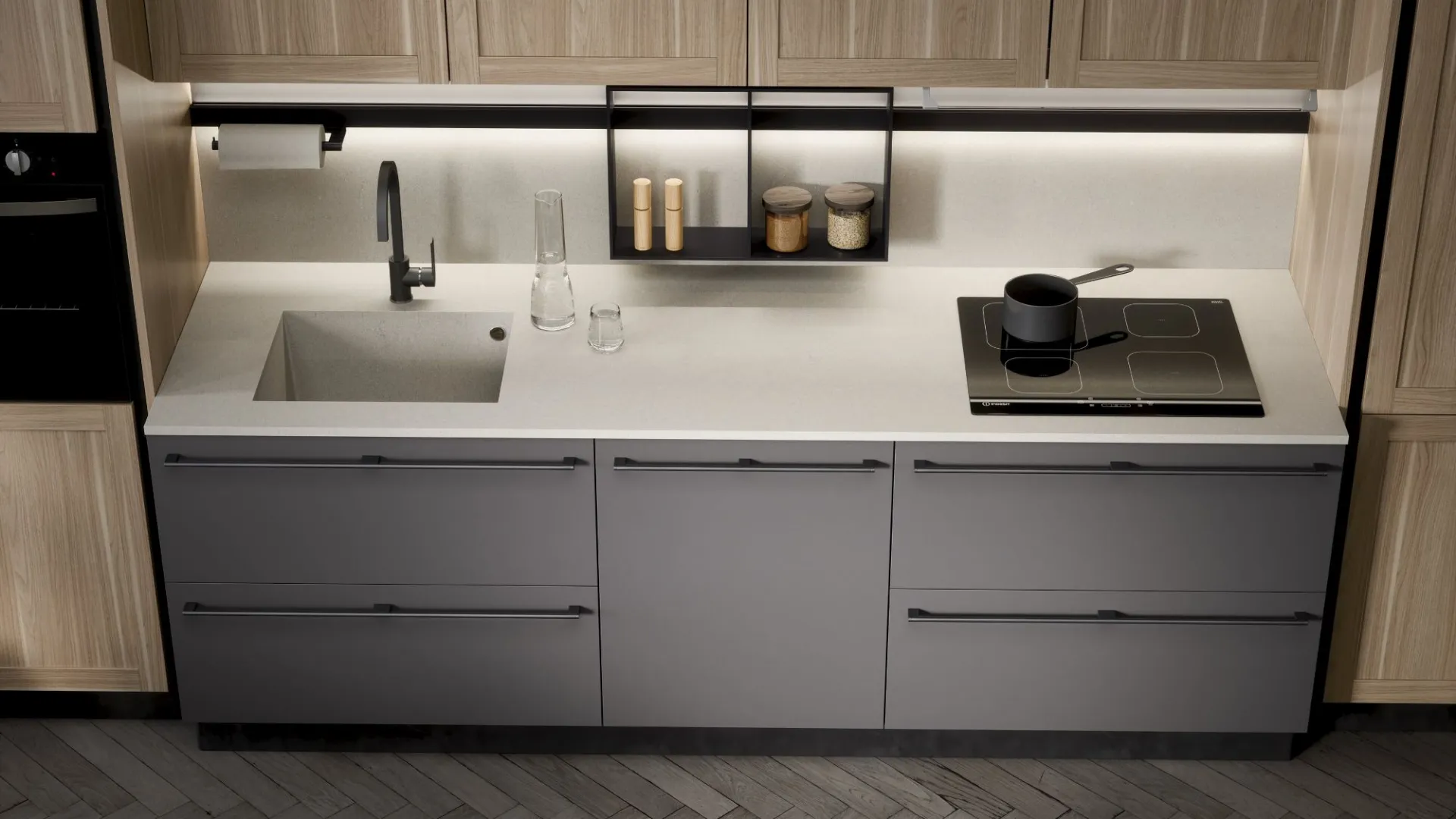 Cucina contemporanea mod. River 03 – Forma Cucine - immagine 4