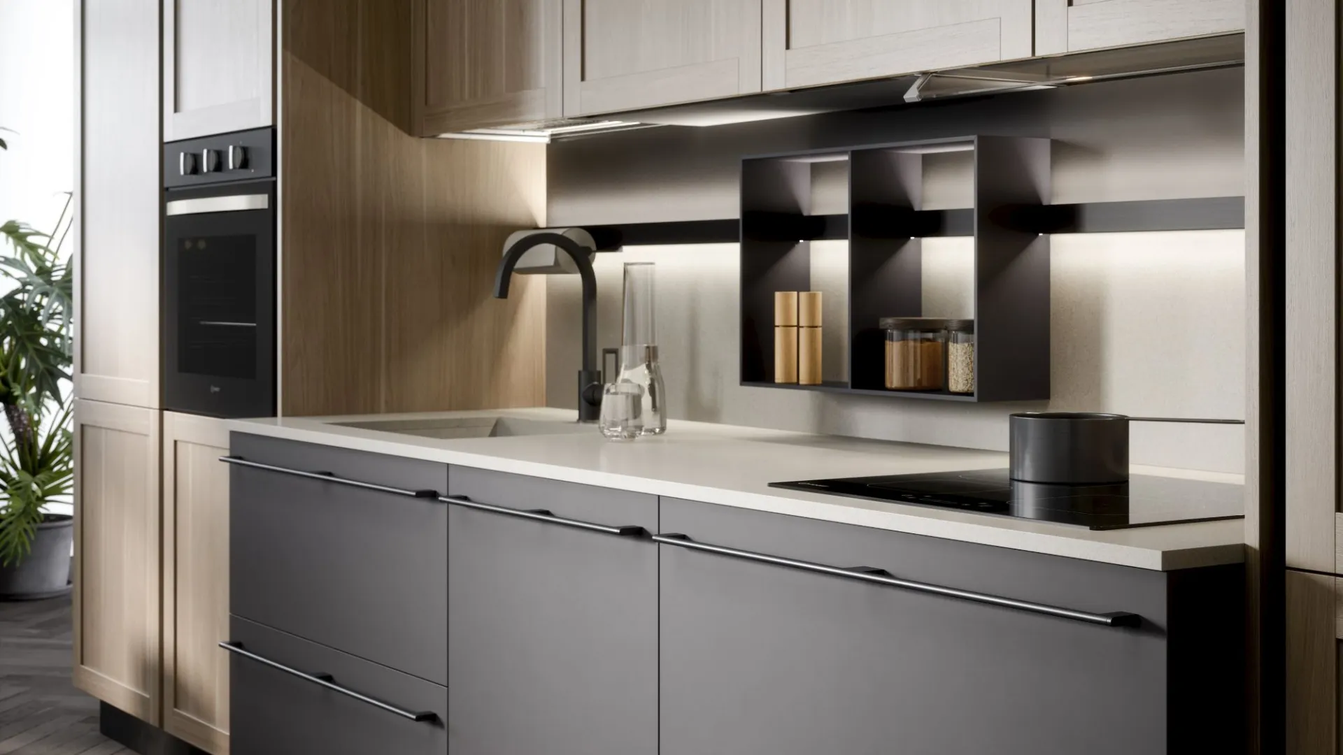 Cucina contemporanea mod. River 03 – Forma Cucine - immagine 5