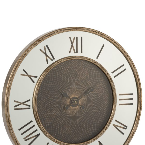 OROLOGIO DA PARETE lednumeri romani e specchio diametro 80