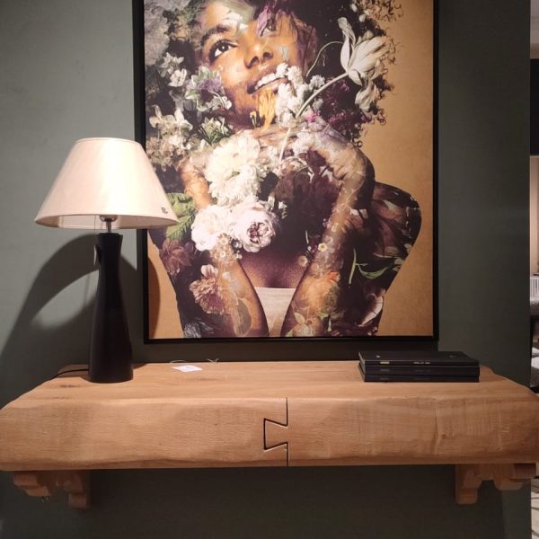 CONSOLLE  in legno massello di ROVERE